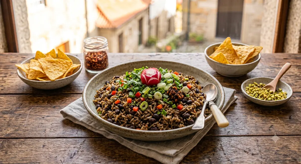 Vegan Moro Rice (Moros y Cristianos)